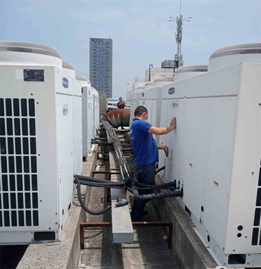 邻水中央空调制热和不制冷系统维修方法